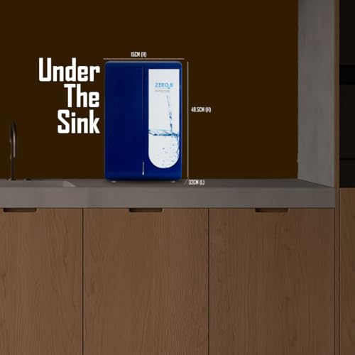 Image of Zero B Kitchenmate UV Under the Sink Water Purifier | Under Counter Instant Purification | 2LPM Flow Rate | Compact & Space Saving Design | Ideal for Modular Kitchens & Offices, Restaurants, and Cafes