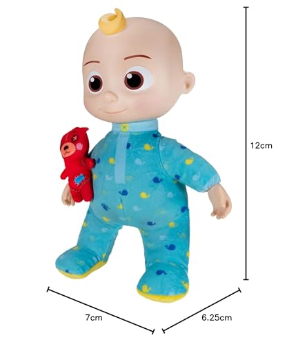 CoComelon Musical JJ Plush Doll - Press Tummy to Sing Bedtime Song Clips - Includes Feature and Small Pillow Plush Teddy Bears - Image 12