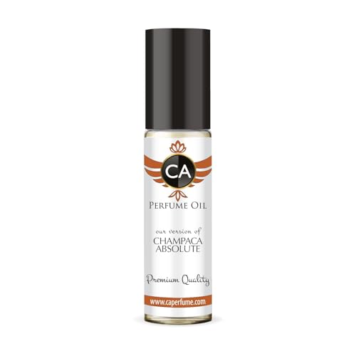 CA Perfume Impression of Champaca Absolute Unisex Fragrance Oil Amber Floral Scent Long Lasting Perfumes for Women &amp; Men Travel Size TSA Ready Mini Parfum Body Oil Roll-on 0.33 Fl Oz 10ml