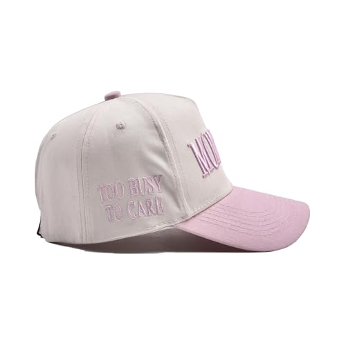 Image of Trucker Hat for Women Men Embroidery Mommin Two Tone Adjustable Baseball Cap Hat Trendy Vintage Snapback Hat