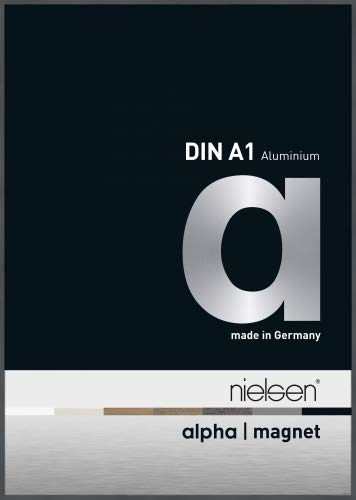 Preisvergleich Produktbild Nielsen Aluminium Bilderrahmen Alpha Magnet, 59,4x84,1 cm, Dunkelgrau Glanz