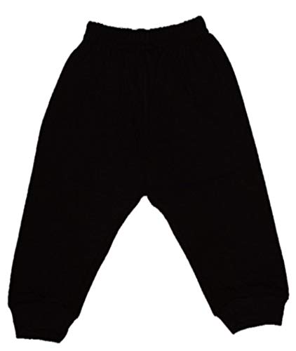 Image of CUBS & HUGS Baby Girl's Cotton Regular Fit Mid Rise Leggings (Pack of 6, 3-6 Months), Black