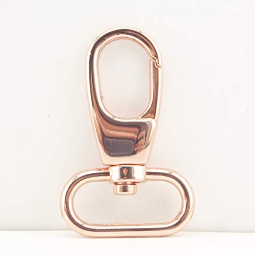 1 inch / 25mm Zink Legierung Geldbörse Haken Schieber Tür Karabinerhaken für Gurt Handtasche Tasche Schlüsselring DIY Handwerk rose gold T103 Cover