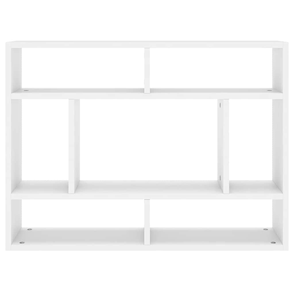 vidaXL Étagère Murale Blanc 75x16x55 cm Bois d’ingénierie