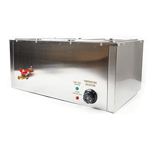 Futchoy 3 x 7L Buffetwärmer Elektrisch Warmhaltegerät (Heizplattenfunktion, Setwahl, Temperaturregler, Edelstahl, 850W… – Bild 5