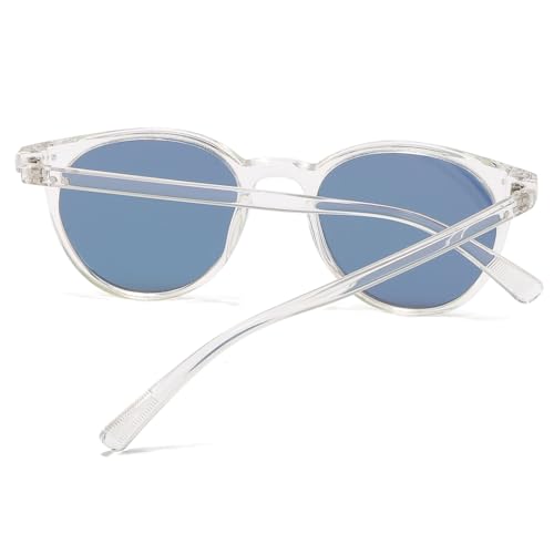 Image of Small Round Polarized Sunglasses for Women Men Compact Vintage Style UV400 Protection Classic Lightweight