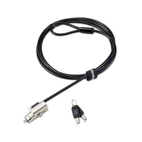 Image of Kensington Universal 3-in-1 2.0 Keyed Laptop Lock, Fits T-bar, Nano, N17, Wedge-Shaped Lock Types, 6-Foot Computer Security Locking Cable, Compatible with Dell, HP, Lenovo, K63389WW