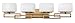 Hinkley Lanza Collection Contemporary Modern Four Light 18W G9 LED Bathroom Vanity Fixture, Brushed Bronze