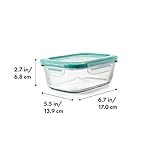 OXO Good Grips 3.5 Cup Smart Seal Airtight Glass Rectangle Food Storage Container - Image 2