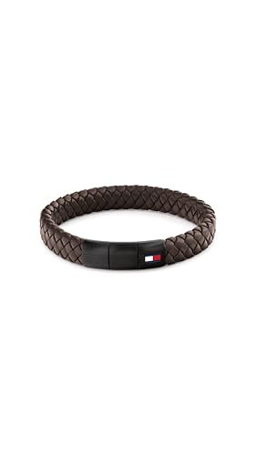 Tommy Hilfiger Jewelry Geflochtenes Lederarmband für Herren Braune Farbe - 2790661 – Ansicht 1