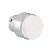 ASI 8LM2TB208 Metal Push Button Actuator, Spring Return, Extended, 22 mm, White
