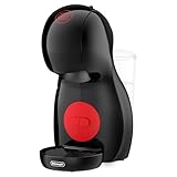De'Longhi Nescafé Dolce Gusto Piccolo XS EDG210.B, Cafetera Cápsulas, Diseño Super-Compacto, Cafetera Manual para Café y Otras Bebidas, 1500W, Negro