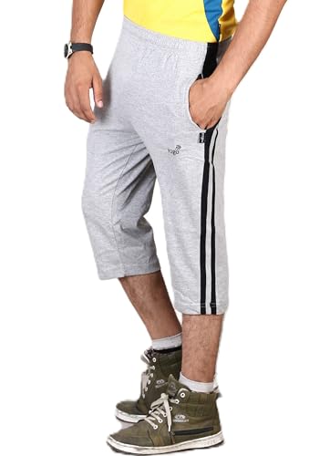 Image of VEGO Mens Cotton Three by Fourth, 3 /4, Capri, Three Quarter Plus Size