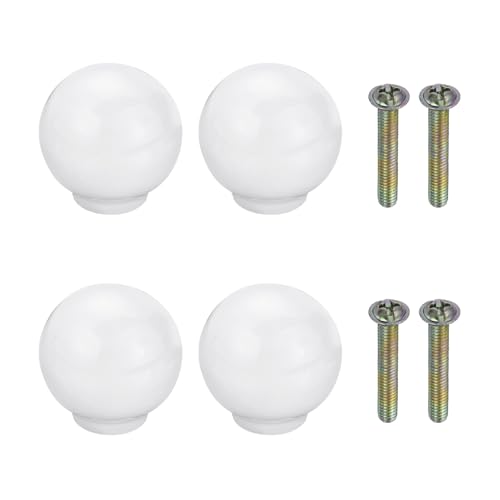 uxcell �Z���~�b�N�m�u 4�� 27mm/1.1�C���` ���E���h�h�A�v���m�u �l�W�t�� �����o���v���n���h�� ���킢���Z���~�b�N�����o������� �L�b�`�� �Q�� ���[�h���[�u �Ƌ� �H��I�N���[�[�b�g�p �z���C�g