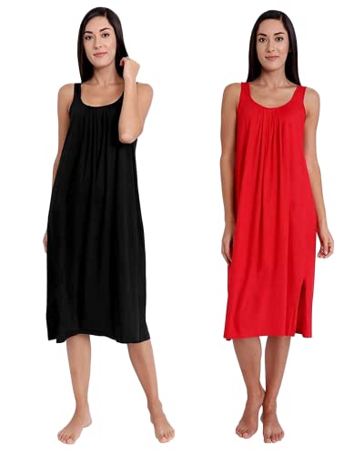 Image of TWGE Cotton Full Length Camisole for Women