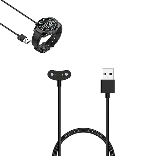 スマートウォッチ 充電器 for Ticwatch pro5充電ケーブル マグネット式USB充電ケーブルコード 急速充電 スポーツウォッチ充電器 for Ticwatch E3対応磁気充電ケーブル スマートブレスレット For Ticwatch pro5/