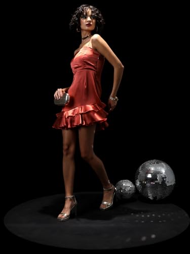 Image of Tokyo Talkies Women's Sleeveless Square Neck Solid Dresses | Stylish Dresses | Party Dresses