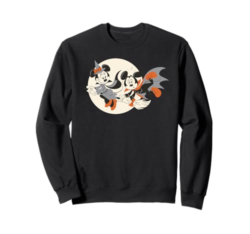 Sweatshirt Minnie Witch Flying Mickey Disney Halloween pull à capuche