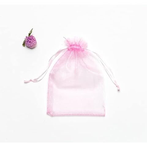 LYFANG 50pcs/lot 14 Color Jewelry Packaging Bags 7 * 9 9 * 12 10 * 15 13 * 18cm Organza Bag Gift Storage Wedding Drawstring Bag Cover