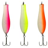 Doctor Spoons 3 Pack Casting Series - Cast 2X Longer - Trolling, Casting, Jigging - Fishing Lures fo