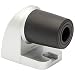 Produktbild WAGNER Bodentürstopper HOOK - 60 x 40 x 50 mm, Zinkdruckguss in Aluminium-Optik, Puffer thermoplastischer Kautschuk, schwarz, zum Schrauben inkl. Montagematerial - 15500011