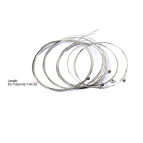 wueiooskj 6 Pièces Cordes de Guitare Électrique Professionnelle Robuste Durable Argent Instrument Accessoires pour… - Les Beatles, Paul McCartney, John Lennon, RIngo Starr, George Harrison wueiooskj 6 Pièces Cordes de Guitare Électrique Professionnelle Robuste Durable Argent Instrument Accessoires pour… – Image 5