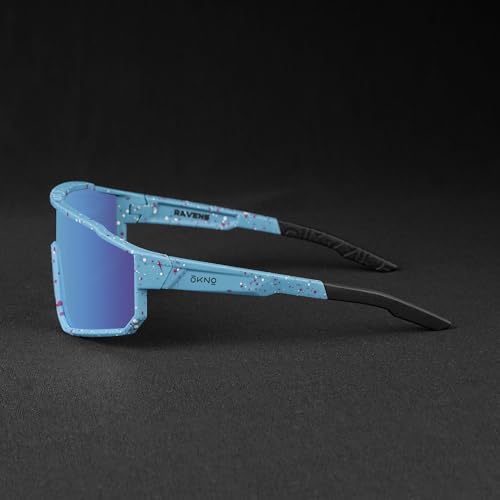 Image of OKNO Eyewearlabs Sunglasses For Men & Women | Polarized Sports Over-Sized Unilens Wrap-Around Branded Stylish Spectacles | 100% UV Protection Shades | Cricket Sports Cycling Driving Trekking & More