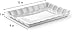 Plasticpro Plastic Serving Trays - Serving Platters Rectangle 9X13 Disposable Party Dish 4 White