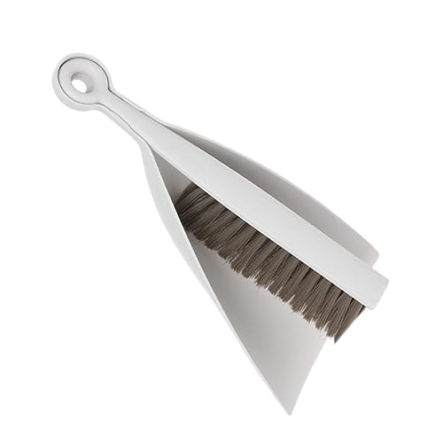 FOMIYES 1 Set Small Broom Cleaning Brush Pet Dustpan Mini Cleaning Broom Keyboard Brush Desktop Broom Cleaning Kit Desktop Mini Dustpan Cleaning Tools Desktop Cleaning Broom Mini Broom