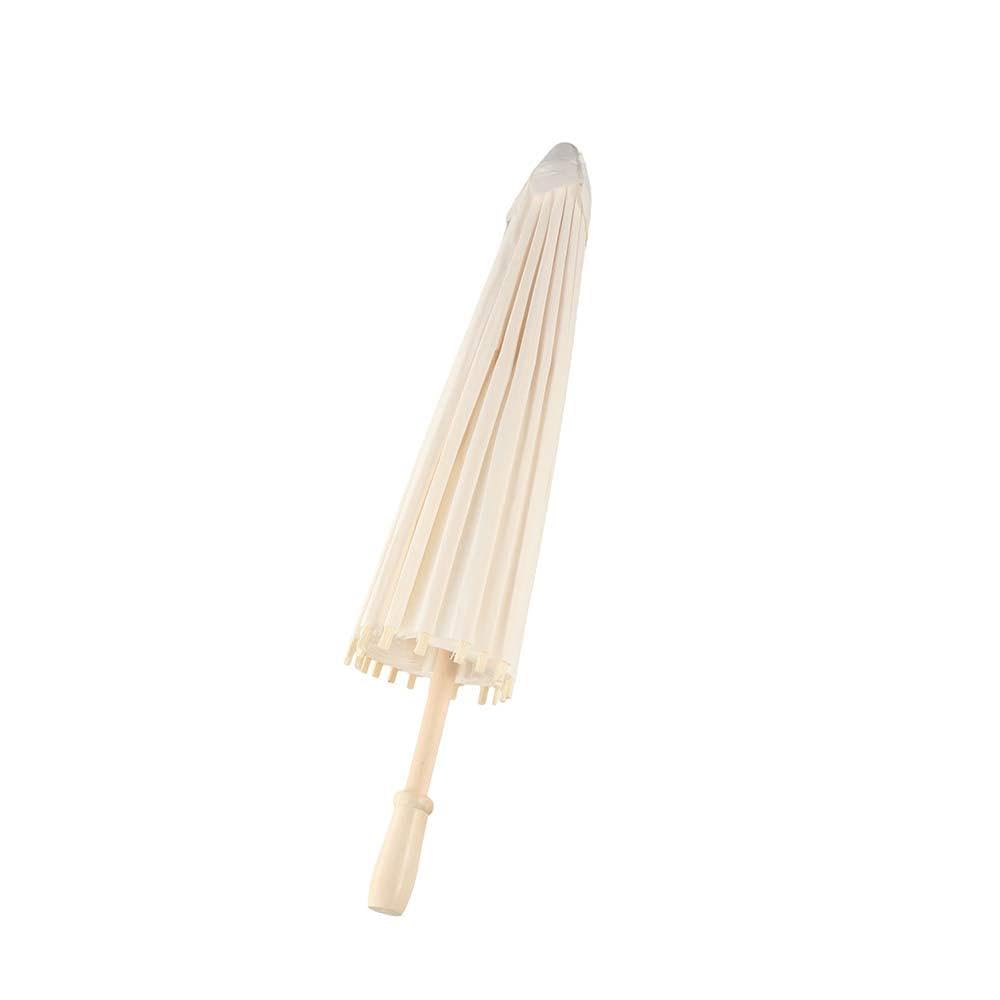 Mini Parapluie En Papier Blanc Heaveant - Pour Cocktails, DIY, Décoration De Fête, 20-60cm