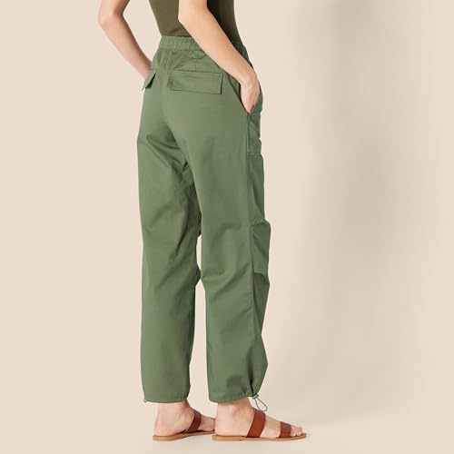 Amazon Essentials Women's Mid-Rise Baggy Loose-Fit Wide-Leg Parachute Pants3