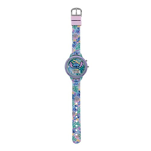 Reloj infantil Stitch LAS40001ARG digital multicolor ideal para el colegio y parque 7