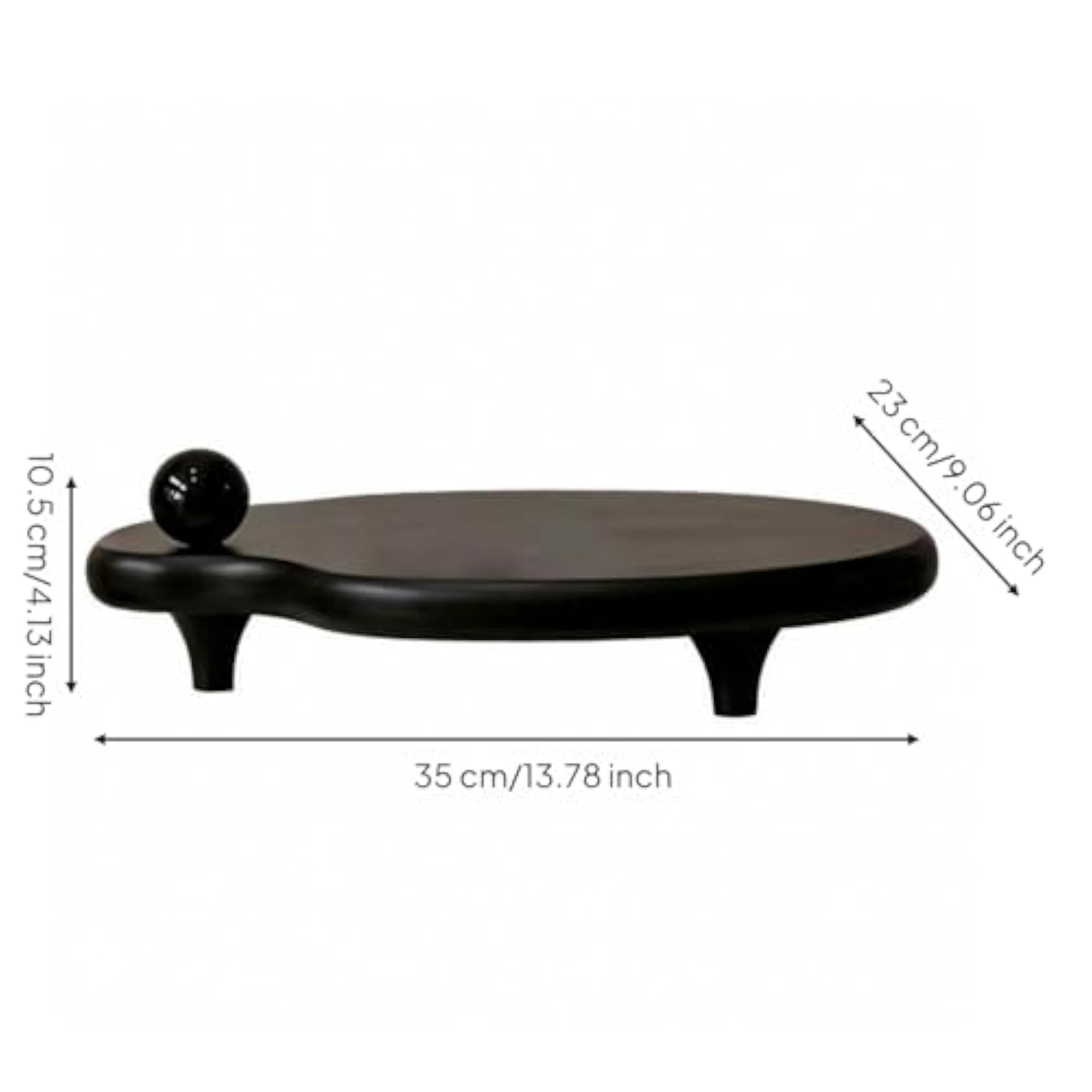 Glossy Finish Decorative Geometric Tray