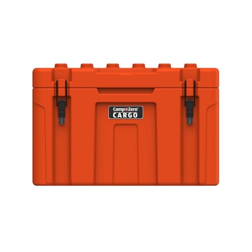 CAMP-ZERO-Premium-78L-Cargo-Equipment-Storage-Case-with-Coated-Stainless-Steel-Latching-and-Locking-System-Orange