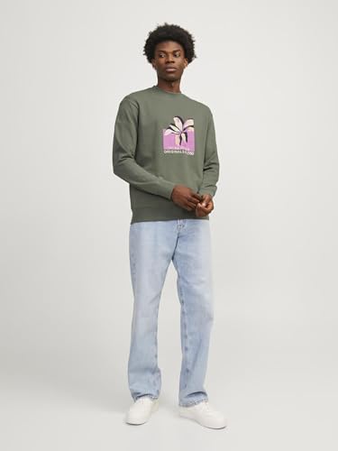 JACK & JONES Male Sweatshirt mit Rundhals Gedruckt Sweatshirt mit Rundhals – Ansicht 4