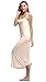 Papicutew Women's Long Full Cami Slip Dress Sleeveless Nightgowns (Nude, M)