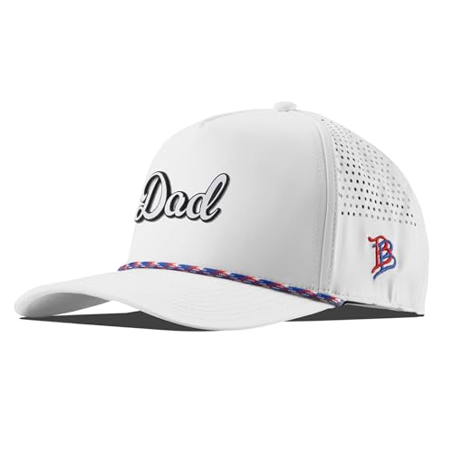 Branded Bills Dad Script 5 Panel Rope, Lightweight, Comfortable Baseball Cap