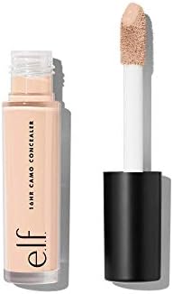 e.l.f. 16HR Camo Concealer, Full Coverage, Highly Pigmented Concealer With Matte Finish, Crease-proof, Vegan & Cruelty-Free, Light Beige, 0.203 Fl Oz