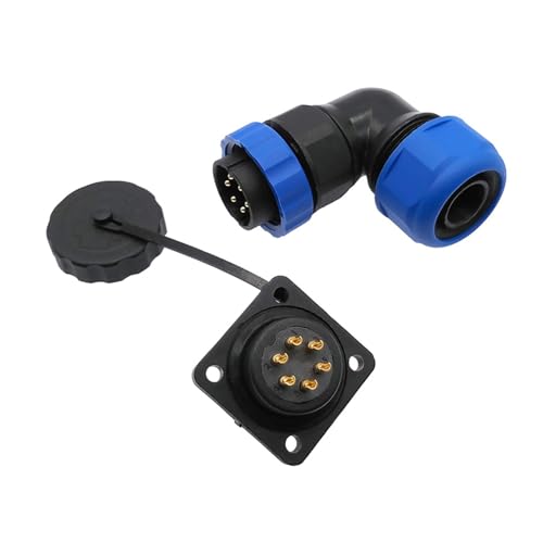 Conector SP20 de 5 pines impermeable IP68 con junta de ángulo y codo 90 4