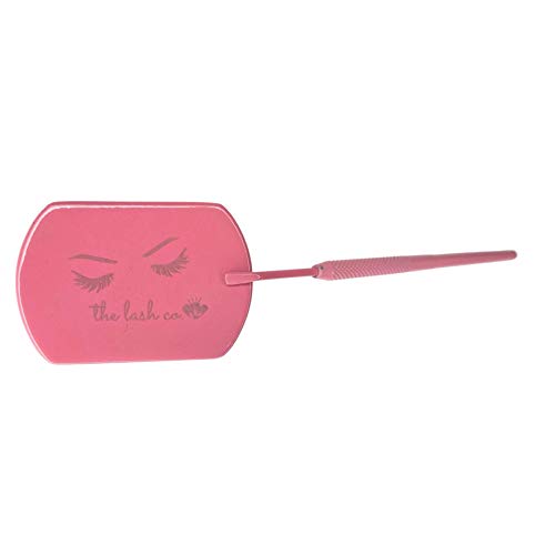 The Lash Co. Xtra Large Lash Extension Mirror (2.5 inches! Matte Black, Pink, White, Green) (Pink)