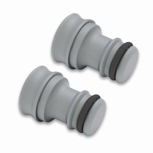 Sintrix Fab Schlauchverbinder Stopper/auslaufsichere Endkappe – kompatibel mit Gardena Gartenschlaucharmaturen 13 mm (1/2 Zoll) & 15 mm (5/8 Zoll) – Stecker mit Dichtungsring verhindert Einfrieren Sintrix Fab Schlauchverbinder Stopper/auslaufsichere Endkappe – kompatibel mit Gardena Gartenschlaucharmaturen 13 mm (1/2 Zoll) & 15 mm (5/8 Zoll) – Stecker mit Dichtungsring verhindert Einfrieren