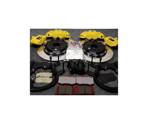 DOQUAMNEX Brake Caliper Factory Aluminum 6 Pot Big Caliper Kits with Handbrake Caliper A Full Set Fit for Focus mk3 Car Calipers(Double Caliper)