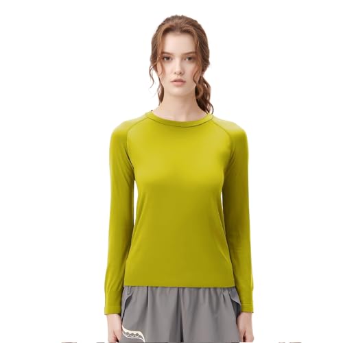 Outdoor Merino Wool Quick Drying Women's Hiking T-Shirt Crewneck Long Sleeve Extra Thick