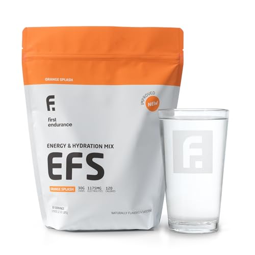 Image of EFS Hydration & Endurance Drink Mix - Premium Carbohydrates for Energy & Performance, Electrolytes for Rapid Rehydration & Running, Cycling and Triathlon Nutrition | Isotonic Energy Fuel | Orange