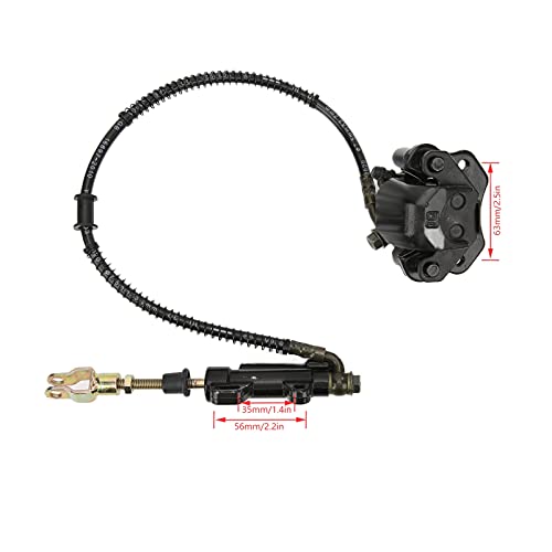 Peças de veículos, conjunto de pinça de cilindro mestre de freio traseiro de 550 mm de comprimento p