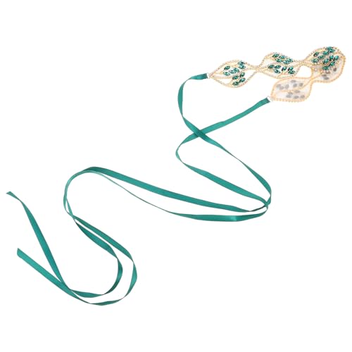 Ceinture pour robe de mariée verte cristal motif feuille
