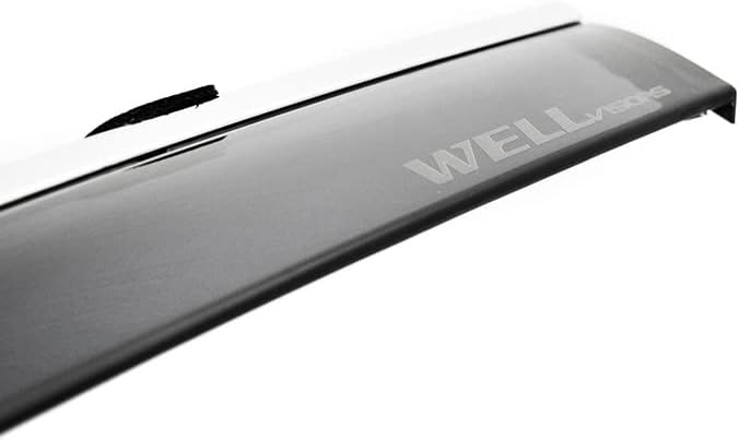WellVisors Window Visors Wind Deflectors Compatible with Honda Civic Sedan 2022-2026 with Chrome Trim Rain Guards 3-847HD044