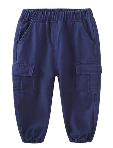 Boys Cargo Pants Multi Pockets Casual Outdoor Trip Hiking Cargo Jogging Trousers