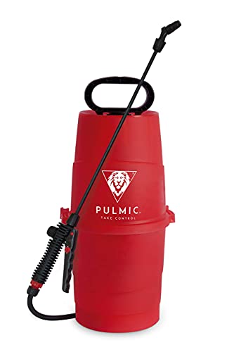Pulmic Pulverizador Agua Raptor 7. Presión Manual. Pulverizador Herbicidas, Insecticidas y Fungicidas. Lanza en Fibra de Vidrio. hasta 7L. con Bomba Cover