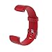 Produktbild Ersatz-Armband für Armbanduhr, Silikon, kompatibel mit ID115 Plus Smart Watch, Rot